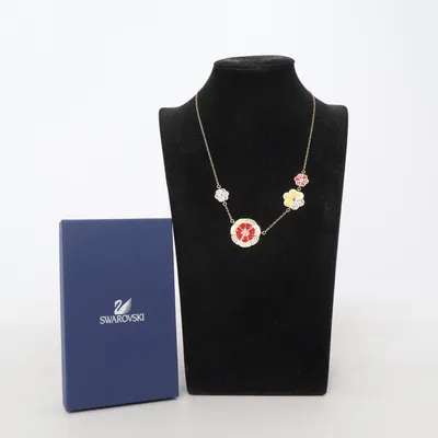 Halskæde (Guld, Flerfarvet) fra Swarovski Ukendt metal