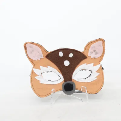 Maskeradmask (Brun, Vit, Rosa)