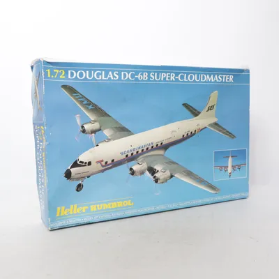 Modellflygplan (DOUGLAS DC-6B SUPER-CLOUDMASTER) från Heller
