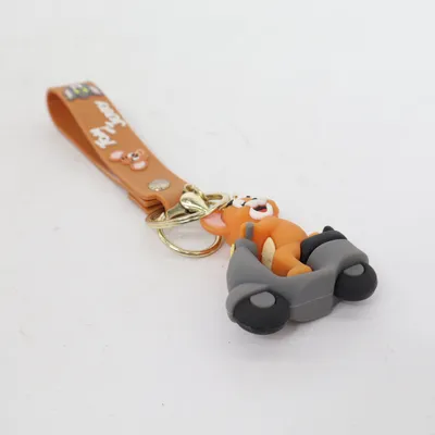 Keyring (Brown, Gray, Black) from Tom and Jerry