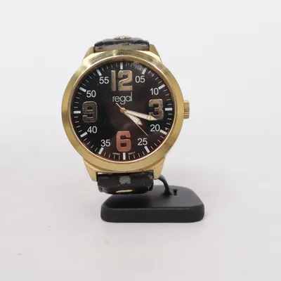 Wristwatch (Black, Gold) from Regal