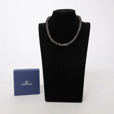 Choker (Black, Silver) from Swarovski Unknown metal