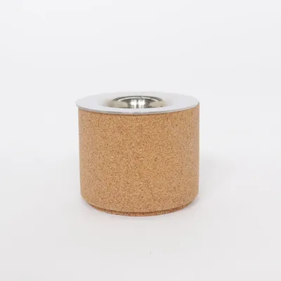 Waxinelichthouder (Zilver, Beige) van Bk