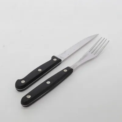 Bestick (Svart, Silverfärgad)