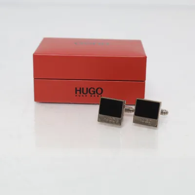 Cufflinks (Silver, Black) from Hugo Hugo Boss Unknown metal