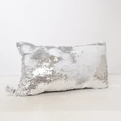 Prydnadskudde (Silverfärgad, Grå, Flerfärgad) från Home & Deco Bomull