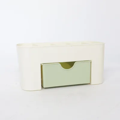 Rangement de maquillage (Beige, Vert)