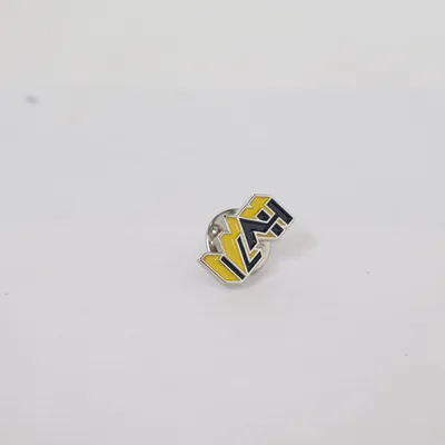 Pin (Gul, Blå, Silverfärgad) från HV71 Okänd metall