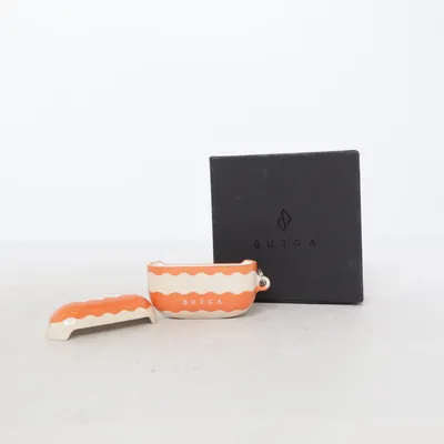 Hörlursfodral (Orange, Vit) från Burga