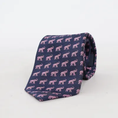 Krawatte (Blau, Pink) von The Savile Row Company Seide