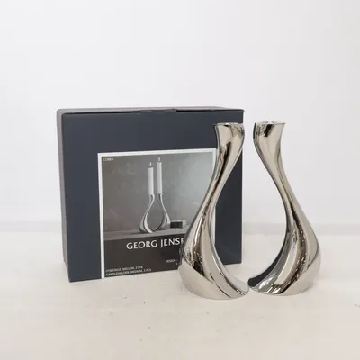 Ljusstake (Silverfärgad) från Georg Jensen