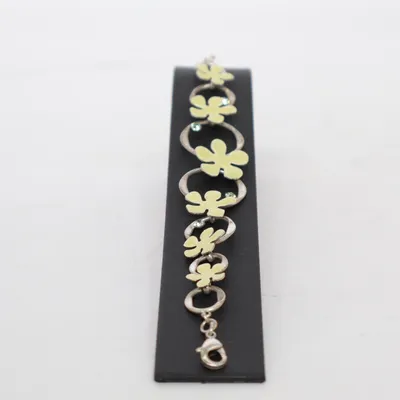 Armband (Silverfärgad, Grön) från Pilgrim Okänd metall