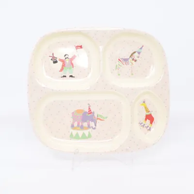 Kindergeschirr (Pink, Mehrfarbig) von Rice
