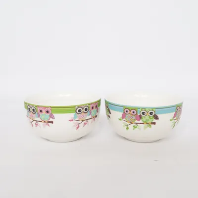 Bowl (White, Multicolored)