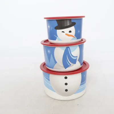 Schaal (Rood, Blauw, Wit) van Tupperware