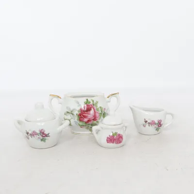 Tableware set (White, Multicolored)