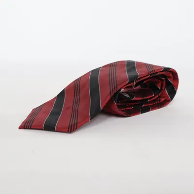 Tie (Red, Black) from Shinawatra Silk
