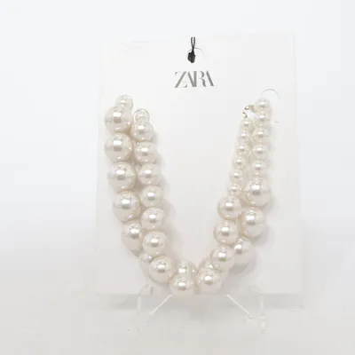 Necklace (White) from Zara Unknown metal
