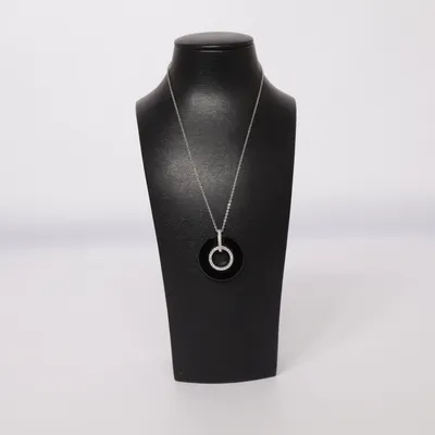 Halsband (Svart, Silverfärgad) från Swarovski Okänd metall