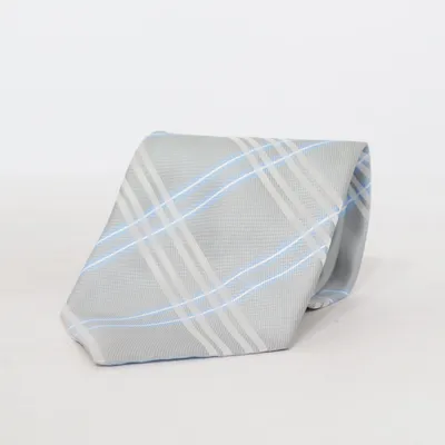 Stropdas (Grijs, Blauw, Wit) van Kailong