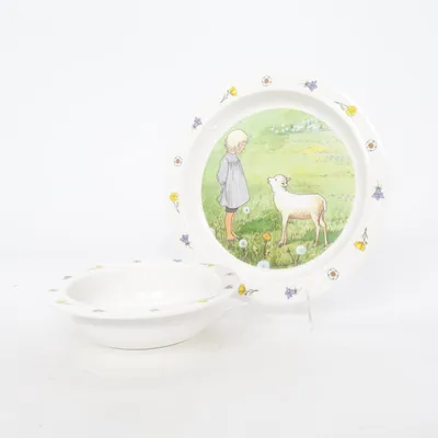 Children's dinner sets (White, Multicolored) from Rätt Start