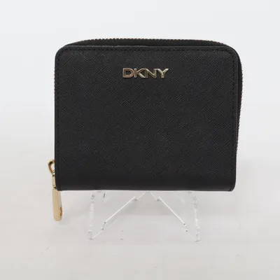 Wallet (Black) from DKNY Leather, Polyester