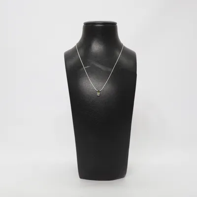 Ketting (Zilver, Groen) Onbekend materiaal