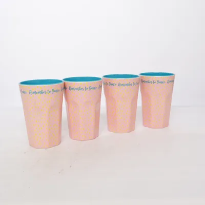 Dricksglas (Rosa, Blå, Gul) från Rice