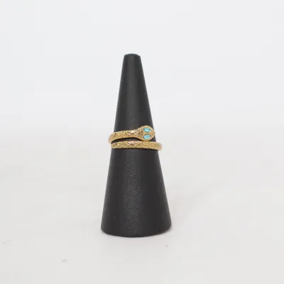 Ring (Gold, Turquoise) Unknown metal