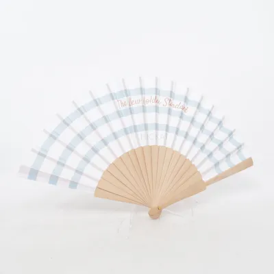 Éventail
(Blanc, Bleu, Beige) de Hickap