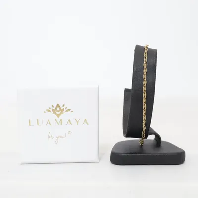 Fotlänk (Guldfärgad) från Luamaya Okänd metall