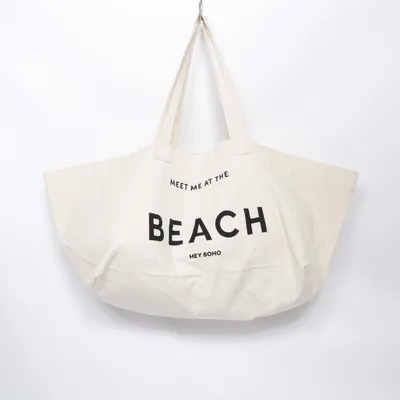 Strandtaske (Beige) fra Hey Soho