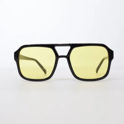 Solglasögon (Svart, Gul)