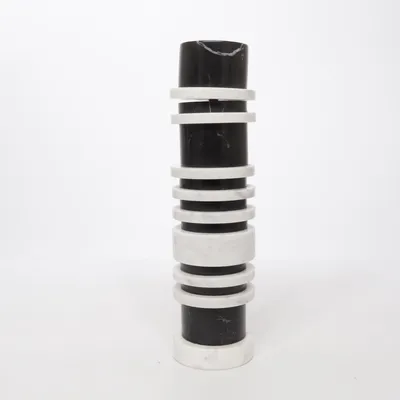 Candle holder (Black, Gray) from Louise Roe Marble