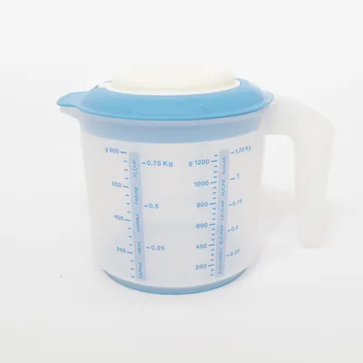 Maatbeker (Blauw, Wit, Transparant) van Tupperware