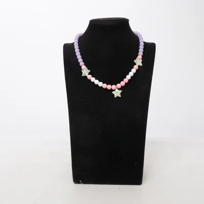 Ketting (Lila, Roze, Wit) Plastic