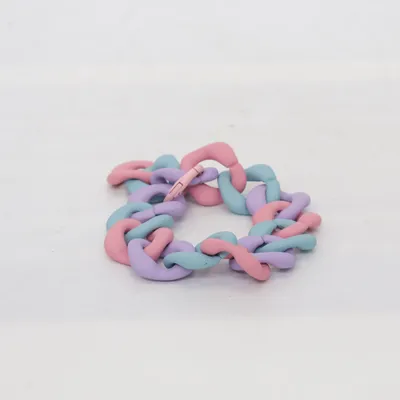 Enkelbandje (Roze, Blauw, Meerkleurig) Onbekend materiaal