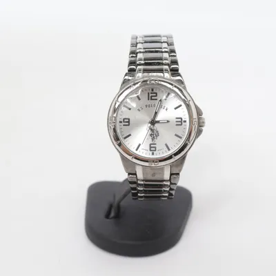 Armbåndsur (Sølv, Sort) fra U.S. Polo Assn.