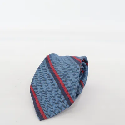 Stropdas (Blauw, Rood, Zwart) van Marja Kurki Zijde