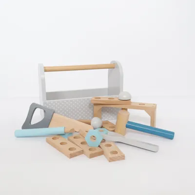 Toy tool (Gray, Brown, Blue) from JaBaDaBaDo