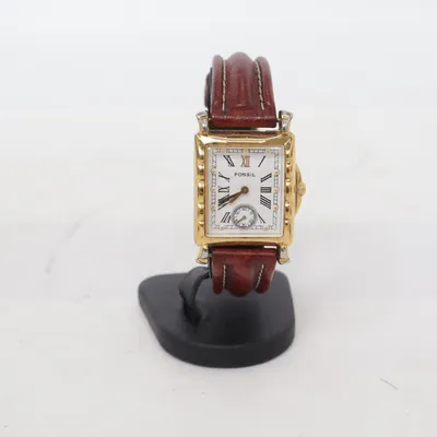 Polshorloge (Rood, Goud) van Fossil