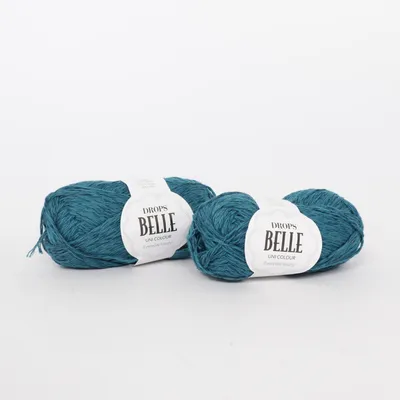 Garn (BELLE UNI COLOUR) fra Drops Belle Bomuld, Linned, Viscose
