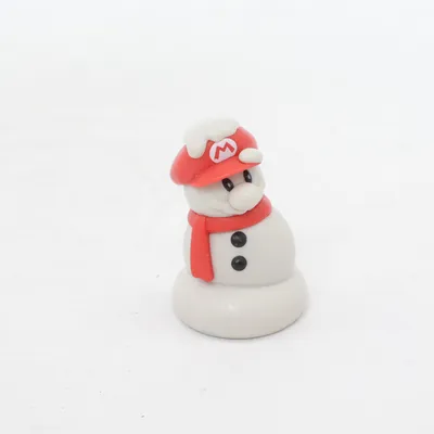 Toy figurine (Snowman Mario) from Nintendo