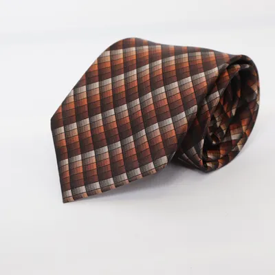 Cravate (Marron, Multicolore) de Walbusch Soie