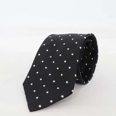 Slips (Sort, Hvid) fra Stockholm Kravatt Silke