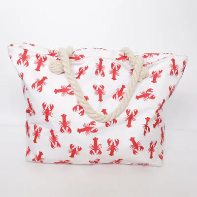 Canvas bag (White, Red)