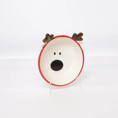 Serving bowl (Beige, Multicolored) from Sinsay