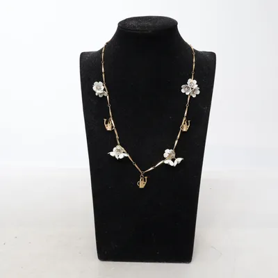 Halsband (Guldfärgad, Vit) från Zara Okänd metall