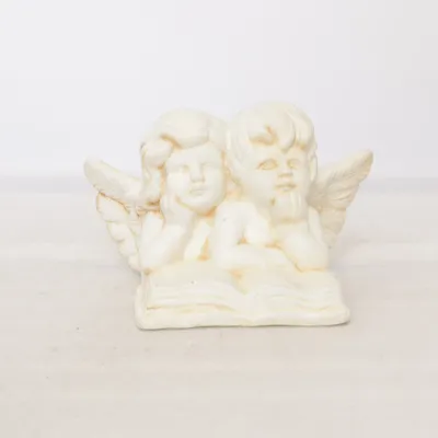 Figurin (Engel - Junge und Mädchen - aus Keramik )