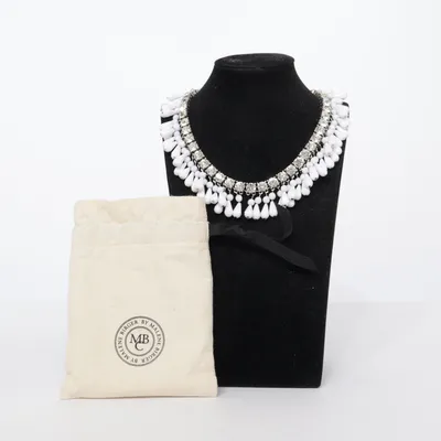 Necklace (White, Silver) from By Malene Birger Unknown metal